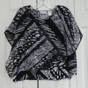 Alfred Dunner Pull Over Layered Top Size PS